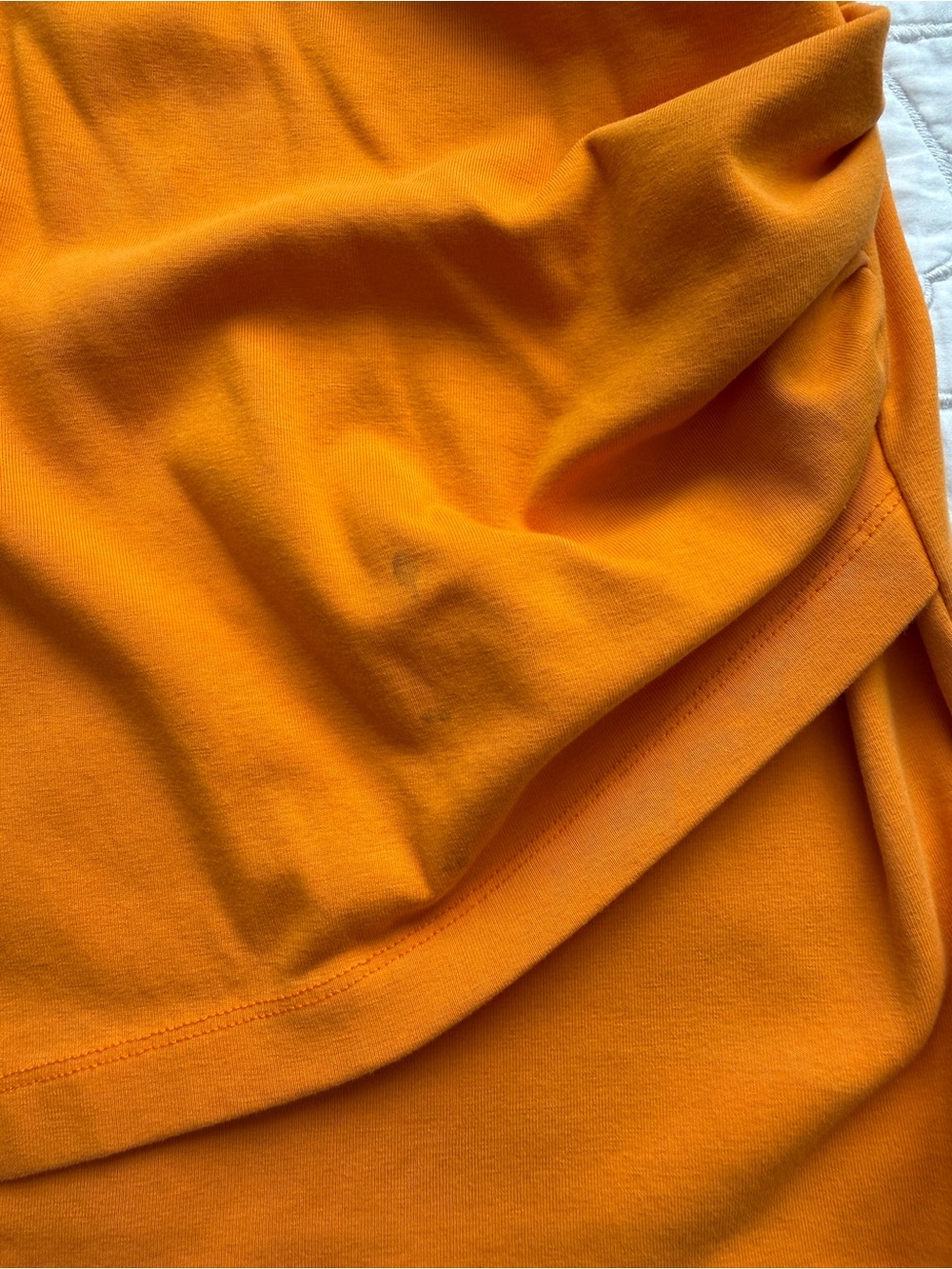 Zara Orange Ruched Slip Mini Dress - Picture 4 of 4